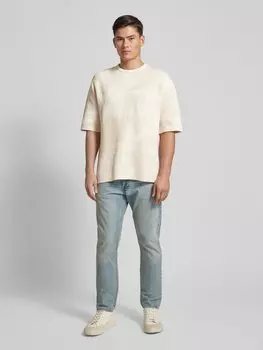 Футболка с фактурным рисунком JAKE*S STUDIO MEN, бежевый