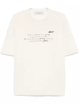 Футболка с фактурой джерси Golden Goose, белый