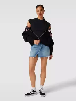 Футболка с фестончатым краем Review, черный