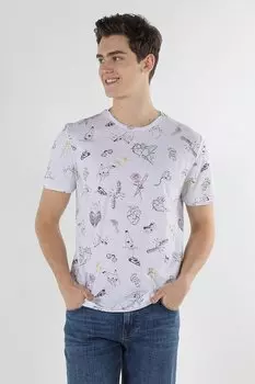 Футболка с фигурным принтом Colin'S, черный