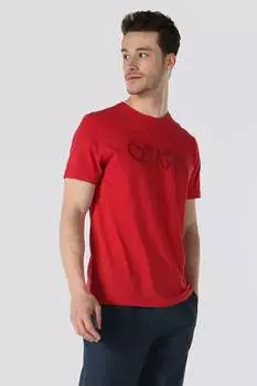 Футболка с фигурным принтом Colin'S, красный
