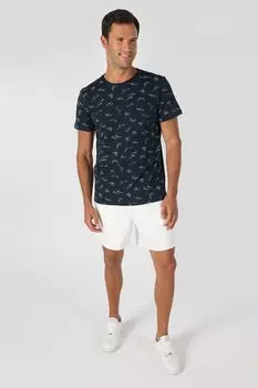 Футболка с фигурным принтом Colin'S, синий