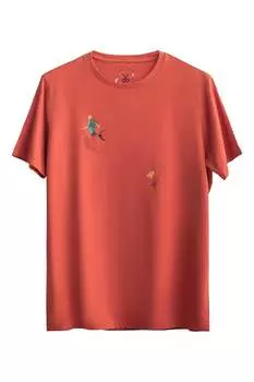 Футболка с фигурным принтом Kaft, красный