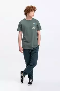 Футболка с фигурным принтом Kaft, серый