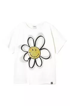Футболка с фигурным рисунком Desigual, белый