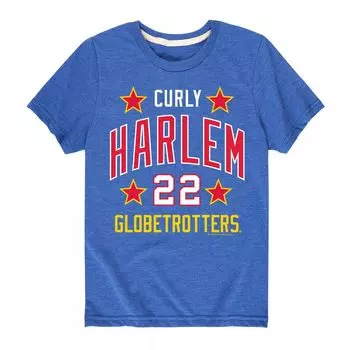 Футболка с фигурным рисунком Harlem Globetrotters для мальчиков 8–20 лет Licensed Character, синий