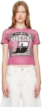 Футболка с фиолетовой полоской T-Uncutie Diesel