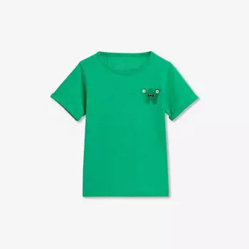 Футболка с фирменной вышивкой monster 3-9 лет Whistles, зеленый