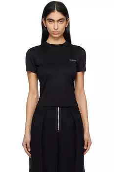 Футболка с фирменным логотипом Mugler Mugler, черный
