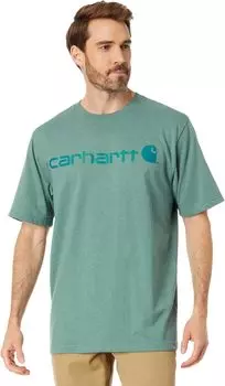 Футболка с фирменным логотипом (S/S) Carhartt, цвет Sea Pine Heather