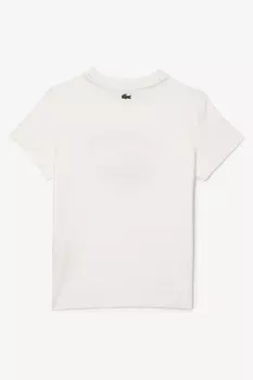 Футболка с фирменным принтом Lacoste, бежевый