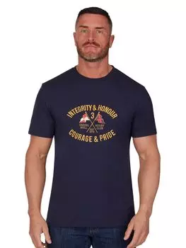 Футболка с флагом честности Raging Bull, темно-синий