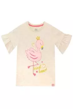 Футболка с фламинго Harry Bear, бежевый