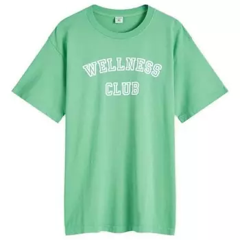 Футболка с флоком Wellness Club Sporty & Rich, белый