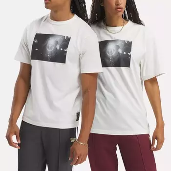 Футболка с фотографией в стиле Hip Hop Reebok, белый