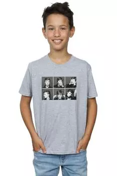 Футболка с фотоколлажем David Bowie, серый