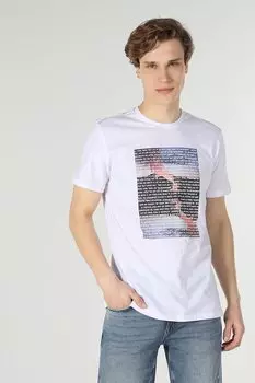 Футболка с фотопринтом Colin'S, черный