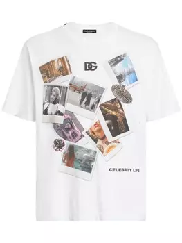 Футболка с фотопринтом Dolce & Gabbana, белый