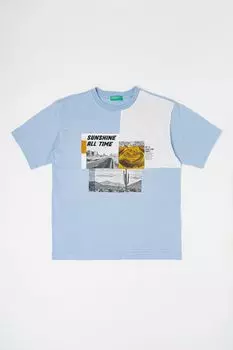 Футболка с фотопринтом United Colors Of Benetton, белый