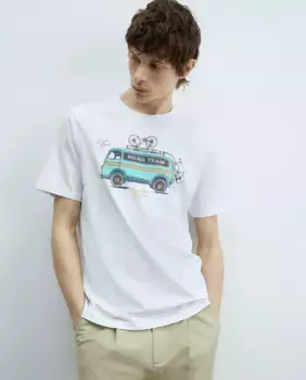 Футболка с фургоном Sfera, белый