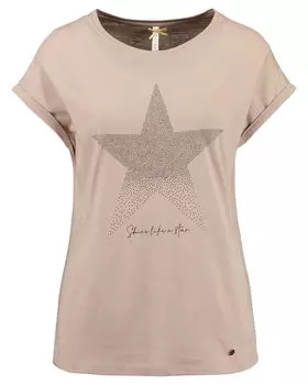 Футболка с галактикой Key Largo, бежевый