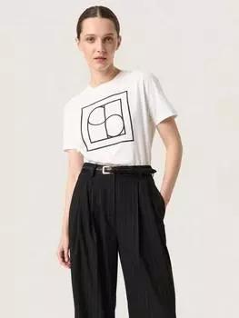 Футболка с геометрическим логотипом varga Soaked In Luxury, цвет Broken White