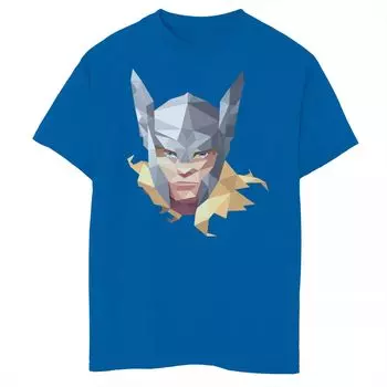 Футболка с геометрическим рисунком призмы для мальчиков 8–20 лет Marvel Thor The Mighty Big Face Licensed Character