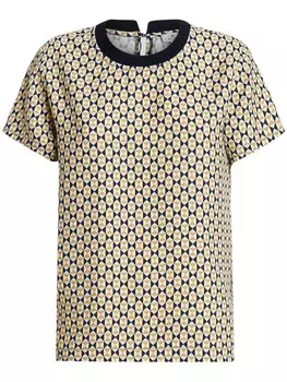 Футболка с геометричным принтом ETRO, желтый