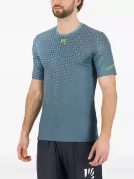 Футболка с геометричным принтом KARPOS, синий