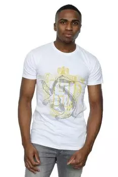 Футболка с гербом «Хаффлпафф Барсук» Harry Potter, белый