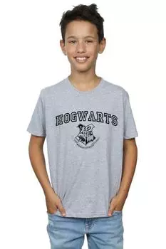 Футболка с гербом Хогвартса Harry Potter, серый