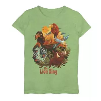 Футболка с главным актерским составом и постером «Король Лев» для девочек 7–16 лет от Disney Disney