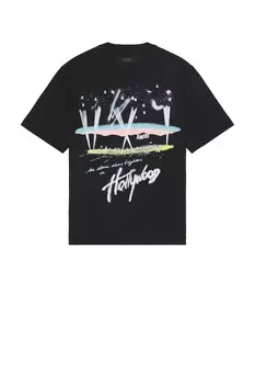 Футболка с голливудскими огнями Amiri, черный