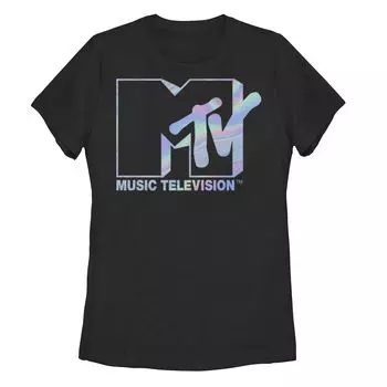 Футболка с голографическим логотипом и графическим рисунком MTV "Music Television" для юниоров Licensed Character