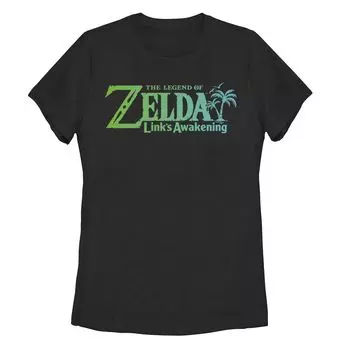 Футболка с градиентным логотипом The Legend Of Zelda Link's Awakening для юниоров Licensed Character