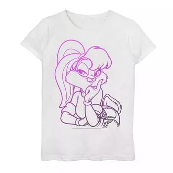 Футболка с градиентным рисунком и рисунком Looney Tunes Lola Bunny для девочек 7–16 лет Licensed Character