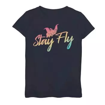 Футболка с градиентом для девочек 7–16 лет Disney Dumbo Stay Fly Licensed Character