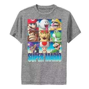 Футболка с градиентом для мальчиков 8–20 лет Nintendo Super Mario с персонажами Licensed Character