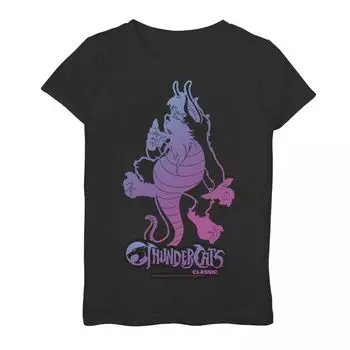 Футболка с градиентом и портретом ThunderCats Snarf для девочек 7–16 лет Licensed Character