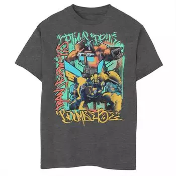 Футболка с граффити и граффити «Хаски» для мальчиков 8–20 лет: Rise Of The Beasts, Autobots Licensed Character