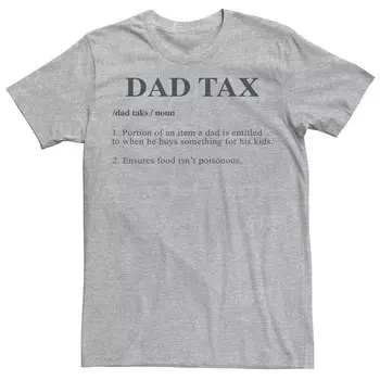 Футболка с графическим изображением Big & Tall Dad Licensed Character, цвет Athletic Heather