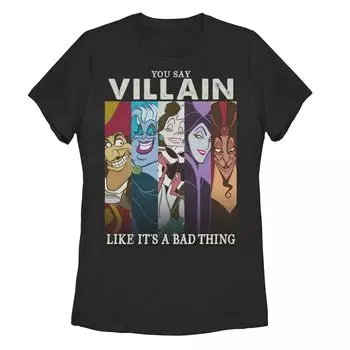 Футболка с графическим изображением Disney Villains Group Shot для юниоров Licensed Character