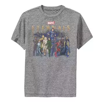 Футболка с графическим изображением «Marvel Eternals» для мальчиков 8–20 лет, групповая фотография Licensed Character