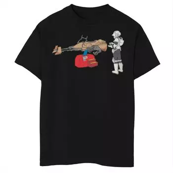 Футболка с графическим изображением «Спидер-байк» для мальчиков 8–20 лет «Звездные войны: Штурмовик» с монетоприемником Star Wars