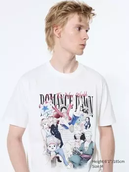 Футболка с графическим изображением tv anime one piece 25th ut Uniqlo, белый