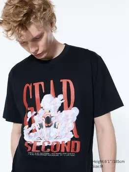 Футболка с графическим изображением tv anime one piece 25th ut Uniqlo, черный