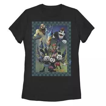 Футболка с графическим изображением в стиле плаката Disney's Epic Mickey Group для юниоров Licensed Character