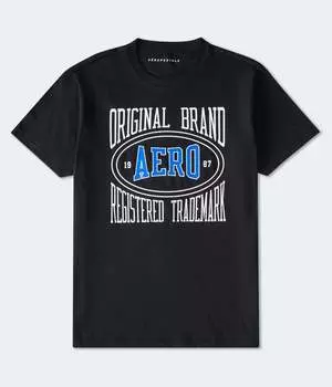Футболка с графическим логотипом Aeropostale Original Brand Box, черный