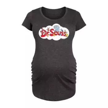 Футболка с графическим логотипом Dr. Seuss Cloud для беременных Licensed Character, серый