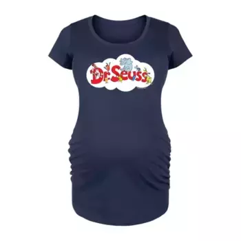 Футболка с графическим логотипом Dr. Seuss Cloud для беременных Licensed Character, синий